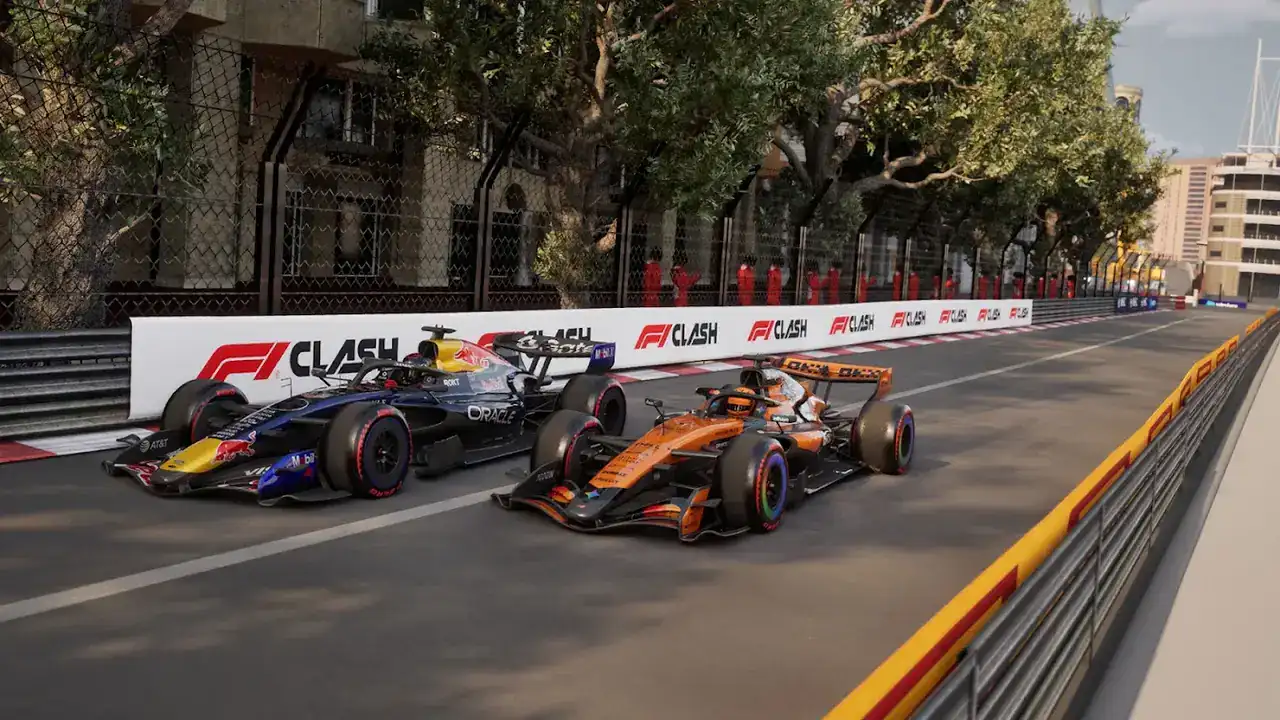 F1® Clash: dois monolugares lado a lado num circuito citadino